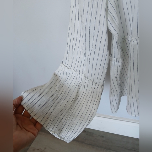 Madewell  Tiered Top in Haysboro Stripe. Size S - Picture 6 of 6